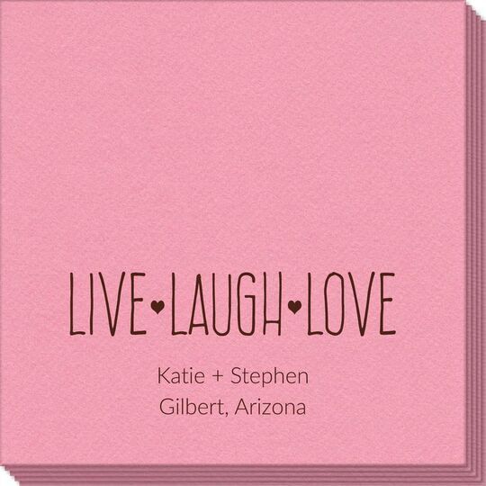Live Laugh Love Linen Like Napkins